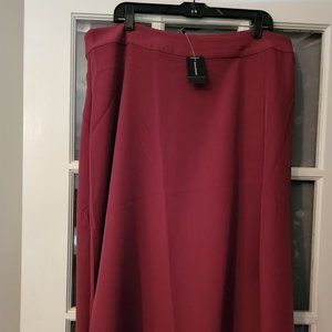 Ashley Stewart Raspberry Skirt NWT